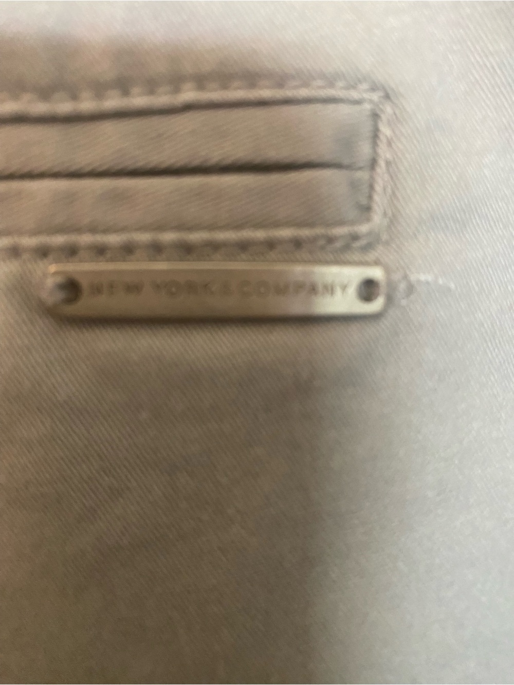 New York & Company Gray Women's Chino Bermuda Shorts - Picture 6 of 6